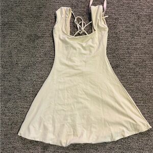 Oh Polly Cream Mini Dress